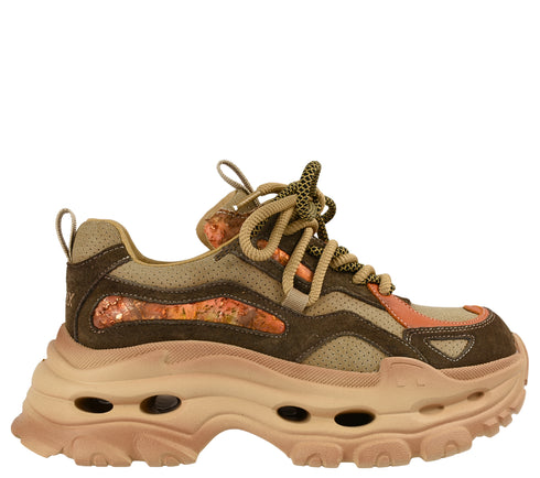 Pantofi sport, dama, GRYXX, Y2923 bej, piele naturala