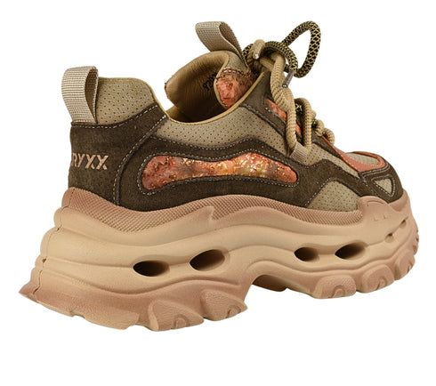 Pantofi sport, dama, GRYXX, Y2923 bej, piele naturala