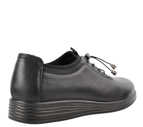 Pantofi sport, dama, ADA SHOES, 1903 negru, piele naturala