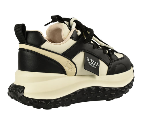 Pantofi sport, dama, GRYXX, A817-9A negru, piele naturala
