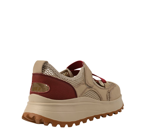 Pantofi sport, dama, ADA SHOES, X5195 bej, piele intoarsa