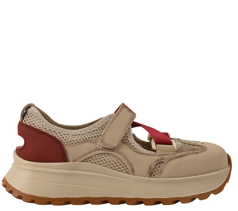 Pantofi sport, dama, ADA SHOES, X5195 bej, piele intoarsa