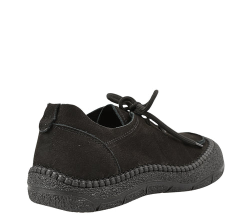 Pantofi casual, dama, ADA SHOES, KM5169 negru, piele nabuc