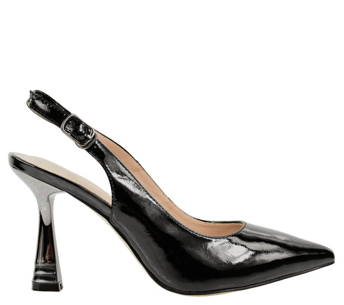 Pantofi eleganti, dama, EPICA, K360052B negru, piele lacuita