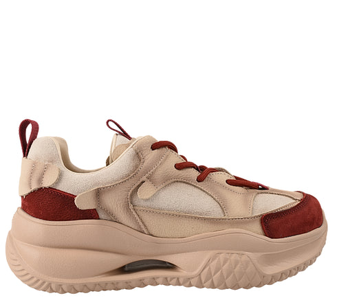 Pantofi sport, dama, FRANCO GERARDO, 2576 bordo, piele naturala