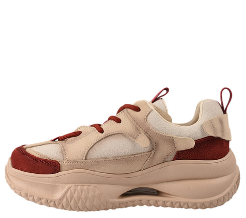 Pantofi sport, dama, FRANCO GERARDO, 2576 bordo, piele naturala