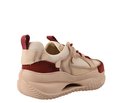 Pantofi sport, dama, FRANCO GERARDO, 2576 bordo, piele naturala