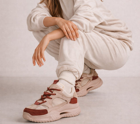 Pantofi sport, dama, FRANCO GERARDO, 2576 bordo, piele naturala