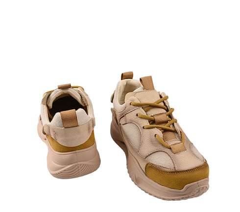 Pantofi sport, dama, FRANCO GERARDO, 2576 galben, piele naturala