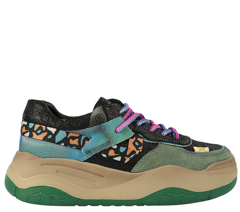 Pantofi sport, dama, FEELING, S001 negru, piele naturala