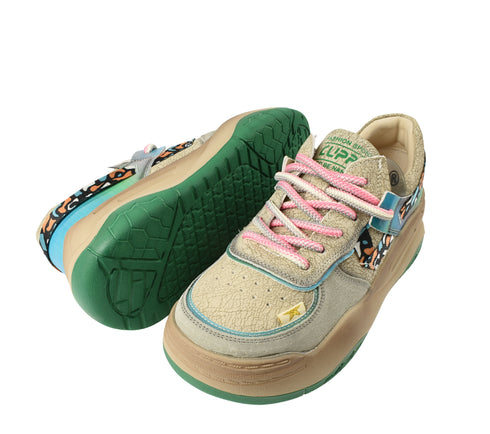 Pantofi sport, dama, FEELING, S001 bej, piele naturala