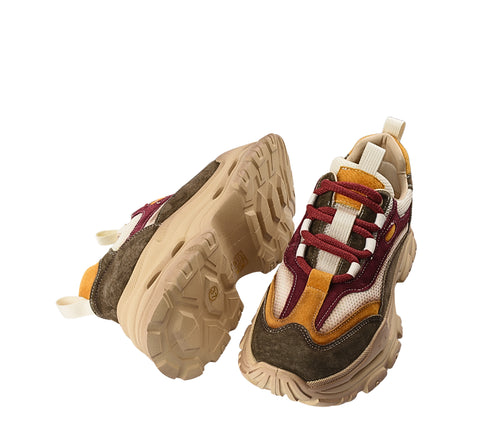 Pantofi sport, dama, FRANCO GERARDO, HY2959 bordo, piele intoarsa