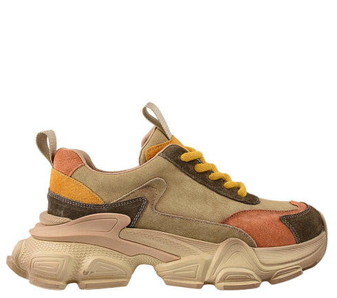 Pantofi sport, dama, FRANCO GERARDO, HY5796 portocaliu, piele intoarsa