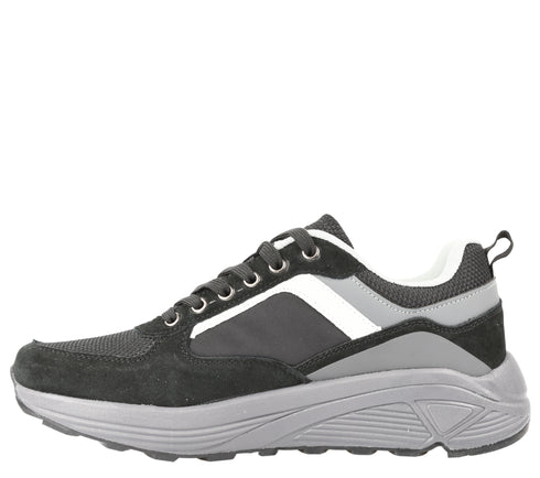 Pantofi casual, barbati, GORETTI, B100-CL30055 negru, textil