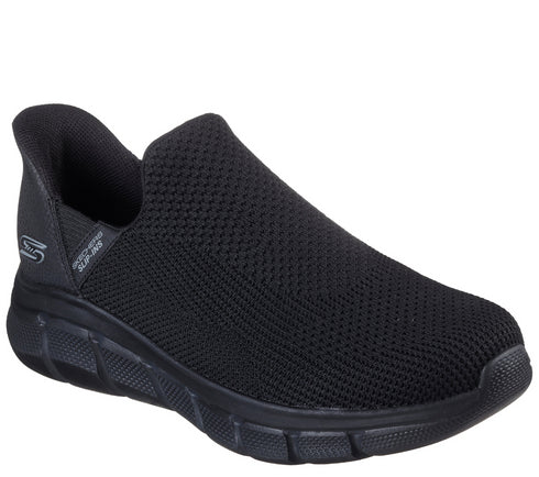 Pantofi sport, barbati, SKECHERS SLIP-INS BOBS B FLEX RESILIENT EDGE 118306-BBK negru, textil