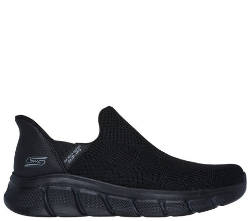 Pantofi sport, barbati, SKECHERS SLIP-INS BOBS B FLEX RESILIENT EDGE 118306-BBK negru, textil
