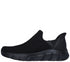 Pantofi sport, barbati, SKECHERS SLIP-INS BOBS B FLEX RESILIENT EDGE 118306-BBK negru, textil