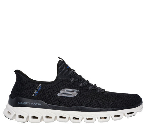 Pantofi sport, barbati, SKECHERS SLIP-INS GLIDE STEP NOXUS 233010-BBK negru, textil