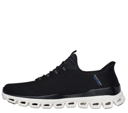 Pantofi sport, barbati, SKECHERS SLIP-INS GLIDE STEP NOXUS 233010-BBK negru, textil