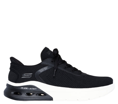 Pantofi sport, barbati, SKECHERS SLIP-INS BOBS ARC WAVES 2.0 118317-BKW negru, textil