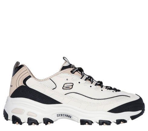 Pantofi sport, dama, SKECHERS D'LITES RETRO REWIND 150536-NTBK, bej, textil