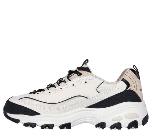 Pantofi sport, dama, SKECHERS D'LITES RETRO REWIND 150536-NTBK, bej, textil