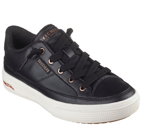Pantofi sport, dama, SKECHERS ARCH FIT ARCADE ON MY WAY 177189-BLK negru, piele ecologica
