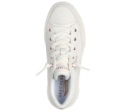 Pantofi sport, dama, SKECHERS ARCH FIT ARCADE ON MY WAY 177189-WHT alb, piele ecologica