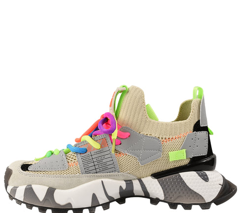 Pantofi sport, dama, GRYXX, 4S18159W bej, textil