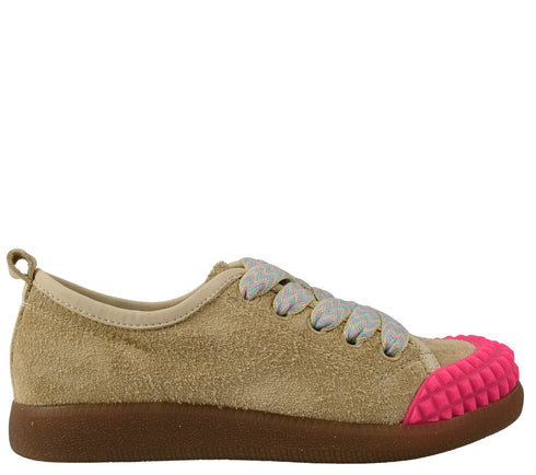 Tenisi dama, GRYXX, 6LMQ80003B bej-roz, piele intoarsa