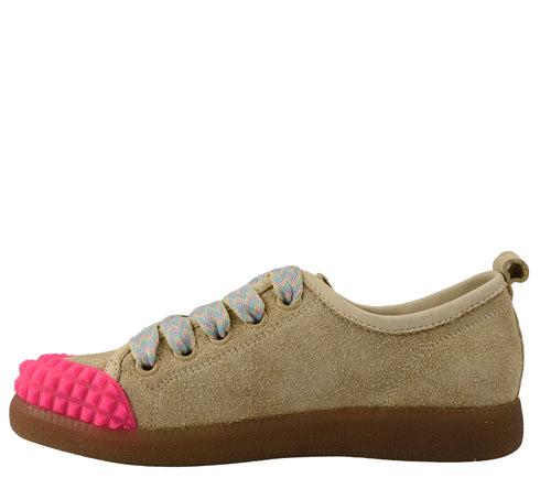 Tenisi dama, GRYXX, 6LMQ80003B bej-roz, piele intoarsa