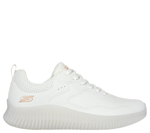 Pantofi sport, dama, SKECHERS BOBS GEO-HOW MARVELOUS 117422-OFWT alb, piele ecologica