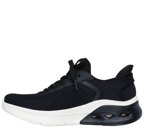 Pantofi sport, dama, SKECHERS SLIP-INS BOBS SPORT ARC WAVES 2.0 NOW IT 117638-BLK negru, textil