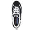 Pantofi sport, dama, SKECHERS D'LITES BIGGEST FAN 11930-BKW negru, piele intoarsa si piele ecologica