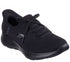Pantofi sport, dama, SKECHERS SLIP-INS SUMMITS NEW DAILY 150263-BBK negru, textil