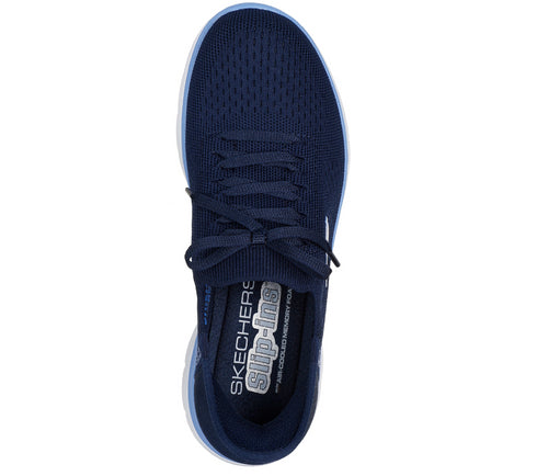 Pantofi sport, dama, SKECHERS SLIP-INS SUMMITS NEW DAILY 150263-NVBL bleumarin, textil