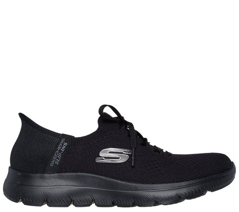 Pantofi sport, dama, SKECHERS SLIP-INS SUMMITS NEW DAILY 150263-BBK negru, textil