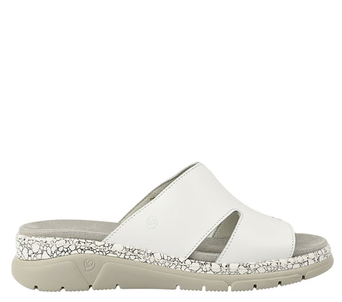 Papuci casual, dama, SUAVE AIR FUNCTION SYSTEM, 12521 alb, piele naturala