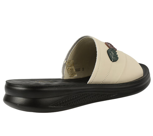 Papuci casual, dama, FORMAZIONE, 3602Q07 bej, piele naturala