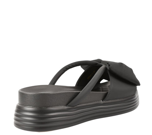 Papuci casual, dama, FORMAZIONE, TP637 negru, piele naturala