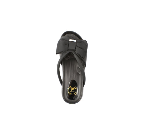 Papuci casual, dama, FORMAZIONE, TP637 negru, piele naturala