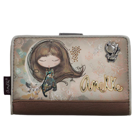 Portofel casual, dama, ANEKKE 41709-902, bej, piele ecologica