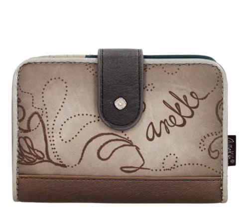 Portofel casual, dama, ANEKKE 41709-902, bej, piele ecologica