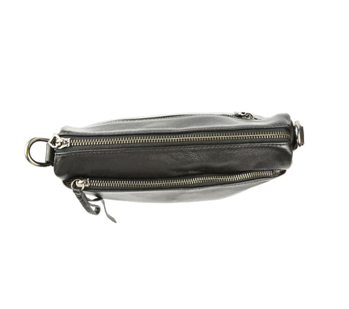 Poseta casual, dama, ADA SHOES, 2056, negru, piele naturala