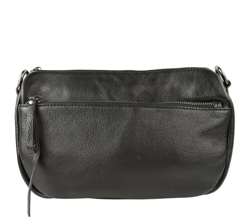 Poseta casual, dama, ADA SHOES, 2056, negru, piele naturala