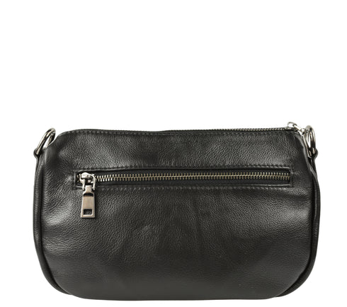 Poseta casual, dama, ADA SHOES, 2056, negru, piele naturala