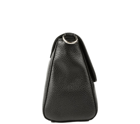 Poseta casual, dama, ADA SHOES, 28005, negru, piele naturala