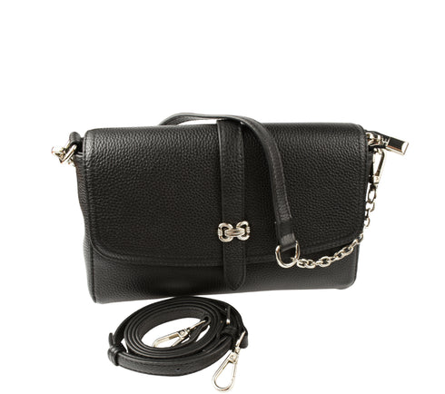 Poseta casual, dama, ADA SHOES, 28005, negru, piele naturala