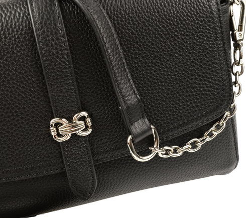 Poseta casual, dama, ADA SHOES, 28005, negru, piele naturala