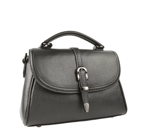 Poseta casual, dama, ADA SHOES, 28009, negru, piele naturala